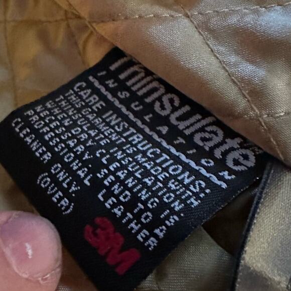 Wilsons Tan Leather Moto Jacket Blazer - Picture 10 of 10